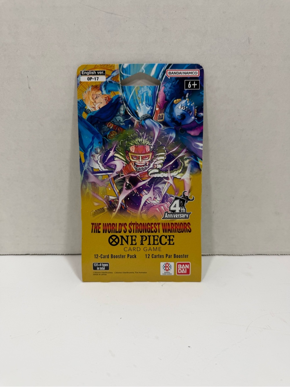 Bandai One Piece Card Game 12-Card Booster Pack - Yellow